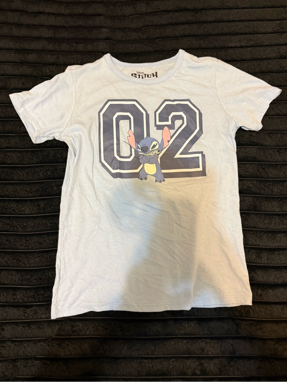 Light Blue Stitch '02' Short Sleeve Tee